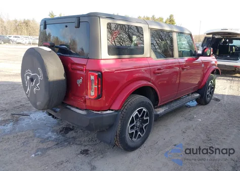 2021 Ford Bronco Outer Banks z USA, uszkodzony, nr VIN 1FMEE5DPXMLA65630